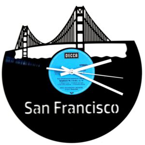 Schallplattenuhr-San-Francisco | Einzigartiges Design in 1a Qualität