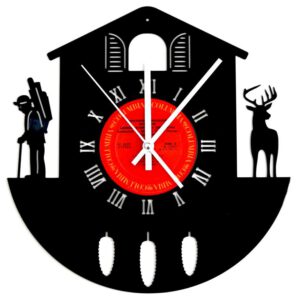 Schallplattenuhr-Schwarzwaldhaus | Einzigartiges Design in 1a Qualität