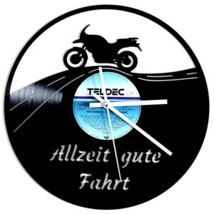 Schallplattenuhr-Motorrad | Einzigartiges Design in 1a Qualität