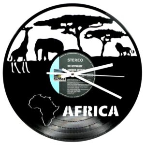 Schallplattenuhr-Africa | Einzigartiges Design in 1a Qualität