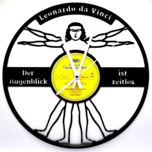 Schallplattenuhr-Leonardo-da-Vinci | Einzigartiges Design in 1a Qualität
