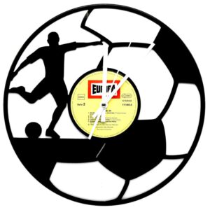 Schallplattenuhr-Fußball | Einzigartiges Design in 1a Qualität