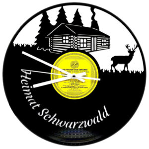 Schallplattenuhr-Heimat-Schwarzwald | Einzigartiges Design in 1a Qualität