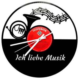 Schallplattenuhr-Horn | Einzigartiges Design in 1a Qualität