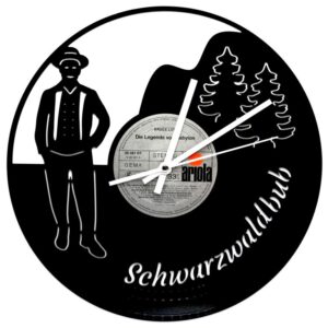 Schallplattenuhr-Schwarzwaldbub | Einzigartiges Design in 1a Qualität