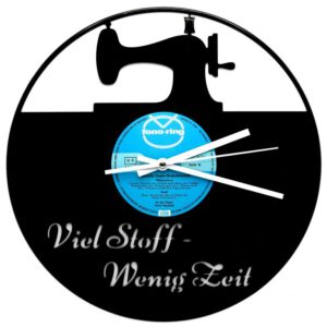 Schallplattenuhr-Viel-Stoff-Wenig-Zeit | Einzigartiges Design in 1a Qualität